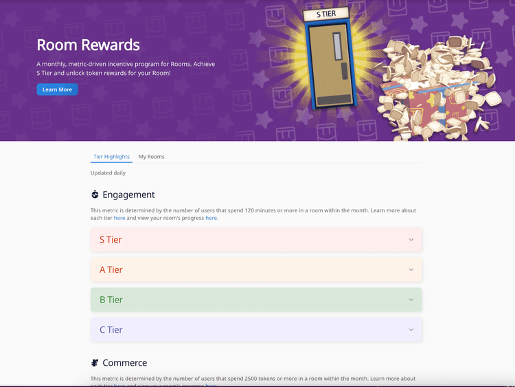 Room Rewards Dashboard